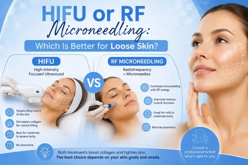 Lost the Weight but Not the Loose Skin? What You Should Know 2 HIFU or RF Microneedling: Which Is Better for Loose Skin Kenilworth?
